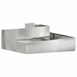 Helloshop26 - Cache-pot de jardin 100 x 100 x 50 cm design moderne extérieur robuste en acier inoxydable argent 02_0052229 - inox 3000237311433