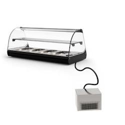 Vitrine Réfrigérée Standard - 840 mm - 1 Étagère - Groupe à Distance - Sayl - 0605848103472