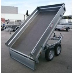Benne 253x147 - 750 kg PTC non freinée - 2 essieux - Promo Lider