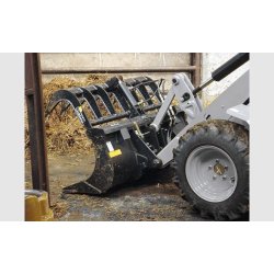 Godets multiservices Gh 500 - Riman - poids 258 à 460 kg - mâchoire polyvalente pour paille, ensilage, herbe ou fumier