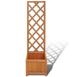 Helloshop26 - Jardinière en treillis 40 x 30 x 135 cm 02_0000824 - Bois massif 3000071571536