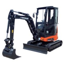 Mini-pelle ES 25 ZT - 2450 à 2540 kg - Profondeur d'excavation 2725 mm - Moteur 15,5 kW