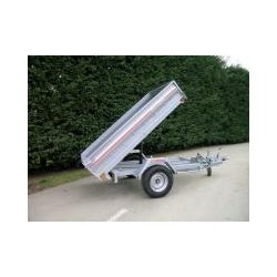 Remorque benne : 2.63 m x 1.35 m benne 1 essieu ptc 1000-1200-1250-1400-1600 kg quemerais