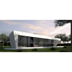 Studio de jardin ISK30 1 - construction modulaire en acier avec bardage bois - 30m²