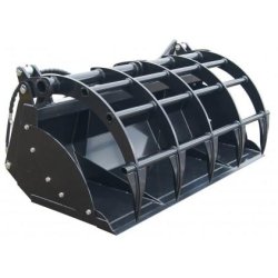 Godet grappin crocodile à dents mécano-soudées XL 2.4 - Référence : CT-GGCDMSXL 2400 - Dimensions 2,4 m - Poids 810 kg