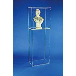 Vitrine colonne pour buste de Marianne modèle Doriot - plexiglas transparent - hauteur totale 137 cm