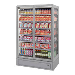 Vitrine verticale froid positif 2 portes Bonnet Névé EPTA Multifresh 2P/125 Efficia P74cm (%IA82-1... Ou MULTIFRESH... )