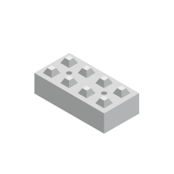 Bloc béton anti-attentat empilable 1.2 T - Dimensions 80x40x160cm - Applications multiples et options disponibles