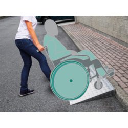 Rampe pour personnes à mobilité réduite - largeur intérieure 1000mm - aluminium antidérapant - charge 430kg