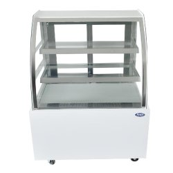 ATOSA Vitrine bombée service arrière largeur 900mm  WDG096DW - blanc multi-matériau WDG096DW