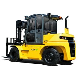 Chariot élévateur diesel Hyundai 50/70D-9 Stage IV - 1,5 à 25 tonnes - Confort et performances optimaux
