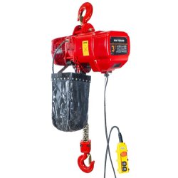 Palan électrique industriel à chaîne 3 t - 6 m - 3 kW 400 V avec crochet de suspension MW Tools KT3062
