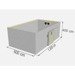 Chambre froide négative industrielle - TD FRZ-360B - 360m³ avec panneaux de polyuréthane