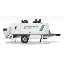 Pompe à béton stationnaire SP 9000 D - Débit max. 116 m³/h - Pression max. 162 bar - Puissance 470 kW
