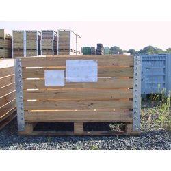 Palox en bois type Cape Five - dimensions extérieures 1000 x 1200 mm x hauteur 750 mm