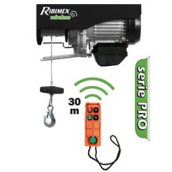 Palan Ribimex PE400/800T - Capacité 400 à 8000 kg - Moteur électrique monophasé - Avec poulie de mouflage