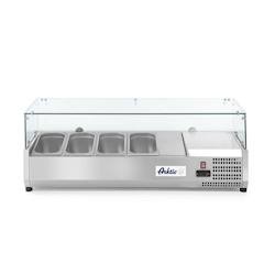 Hendi Arktic Vitrine réfrigérée à poser pour 4xGN1/4 hotte hygiénique durcie 1208x400x460mm - inox 232965