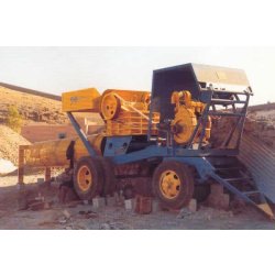 Concasseur à mâchoires CLERO JC 800x225 - 3500 kg, 15 à 30 Kw, 10-30 T/h