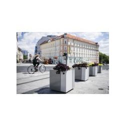 Malageno - Jardinières d'extérieur MMCité avec système d'auto-irrigation et habillage en aluminium