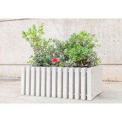503 - Jardinières en béton renforcé fibre de verre - Sit - Dimensions : 100 x 40 x 60 cm - 195 Kg
