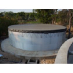 Cuves métal avec liner - grandes capacités jusqu'à 500 m3 - installation en 1 semaine