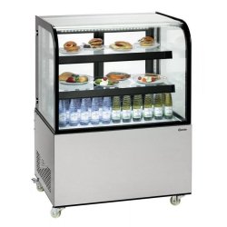 Bartscher Vitrine ventilée positive 270 Litres, sur roulettes, 475 W, 220 V - MONO - argenté inox 700562