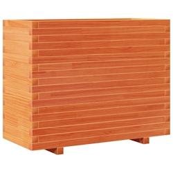 Helloshop26 - Jardinière bac lit surélevé plantes fleurs terrasse jardin cire 90 x 40 x 72 cm bois de pin massif marron 02_0038514 - marron Bois ma