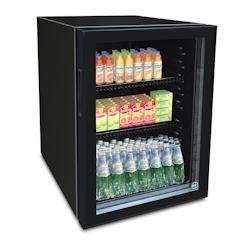 Iarp Vitrine de comptoir COUNTER 68 GLASS BLACK, 435 x 500 x 680 mm, statique, noir, présentation de boissons et produits frais - 8027803132464