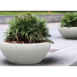 Jardinière ronde en béton design Cantorodado - Préfabriqué, écologique et durable