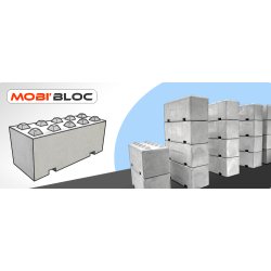 Murs de soutènement Mobi'bloc empilable - auto-stable, sans colle ni ancrage - 3 dimensions disponibles