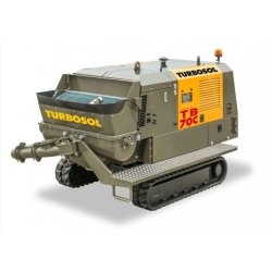 TB 70C - Pompe à béton stationnaire Turbosol à vanne S avec débit variable et design compact
