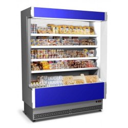 Vitrine murale Synergies BOF 125 - profondeur 80 cm - éclairage néon - 4 étagères réglables
