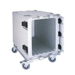 Conteneur isotherme AF150 - 148 L - Bleu - Chargement latéral - Dimensions 430x650x530 mm et 570x790x725 mm