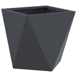 Helloshop26 - Jardinière moderne pour extérieur 30 x 30 x 30 cm résistance aux intempéries design épuré en acier anthracite - acier 3000237730241