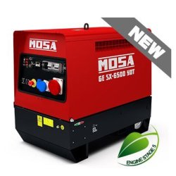 Ge SX-6500 YDT Groupe électrogène diesel YANMAR L 100 V - 50 Hz - 6.5 kVA triphasé / 3.5 kVA monophasé - Réservoir 23L
