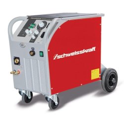 Poste à souder Schweisskraft PRO-MIG 402-4 W - 1080542 - Compact, refroidissement gaz/eau, matériaux Fe/Al/CuSi3/CrNi