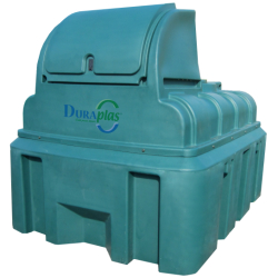 Cuve à fioul double paroi 3000L avec pompe 56L/min et jauge ultrasonique - DISTRIFIOUL 3000PP