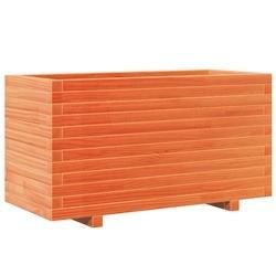 Helloshop26 - Jardinière bac lit surélevé plantes fleurs terrasse jardin cire 90 x 40 x 49,5 cm bois de pin massif marron 02_0038511 - marron Bois