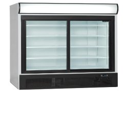 Vitrine réfrigérée TEFCOLD, acier et verre, dimensions non spécifiées, réfrigération professionnelle, couleur non spécifiée - blanc acier 15967