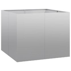 Helloshop26 - Jardinière 100 x 100 x 80 cm acier galvanisé stable et décorative pour jardin ou balcon en acier galvanisé 02_0051604 - acier 300023