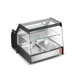 Gasfrit – Vitrine Réfrigérée d'Exposition pour Poisson avec Vitre Droite, 698 × 874 × 419 mm - inox GFF402