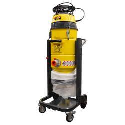 Aspirateur industriel Master 220DS - 2.3 kW, cartouche filtrante antistatique, décolmatage manuel - disponible en location et en vente -Référence : M220DS longopack