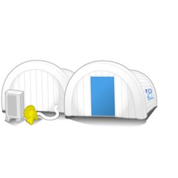 Chambre froide modulable CFG10 - 11m³ - 4 euro-palettes - Température +2°C à +10°C - Compresseur DANFOSS GS34MLX