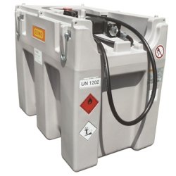 CSP600SF - Cuve station de ravitaillement gasoil 600L autonome avec pompe électrique 24V