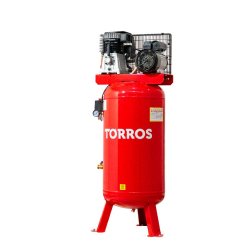 Compresseur vertical 150 L à entrainement par courroie - 10 Bars - 2,2 kW / 3 CV - 230 V - 400 l/min - lubrifié à l'huile Torros TCV150435M