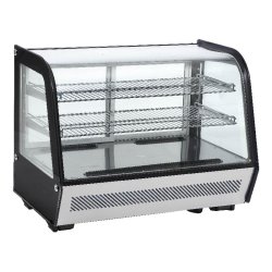 Vitrine de présentation réfrigérée 4 faces vitrées 160L L2G