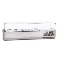 Vitrine réfrigérée pour tables à pizza 4 GN1/3 SOFRACOLD Sofraca