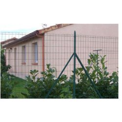 Grillage rouleau soudé plastifié - galvanisé - gris 7016 - maille 100x50 mm - fil 1,8-2,2 mm