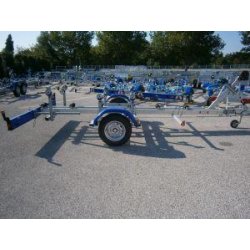 Remorque bateau 1300 kg PTAC - CU 990 kg - 1 essieu - timon basculant