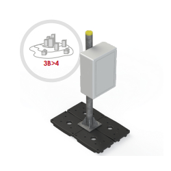 Support TD autostable - 1 TD (40m) - Hauteur 40m, Capacité 1 à 2 TD, Lests inclus
